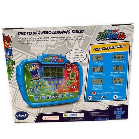 VTech PJ Masks Time To Be A Hero Learning Tablet Phonics Vocabulary Matching NEW - Picture 2 of 7